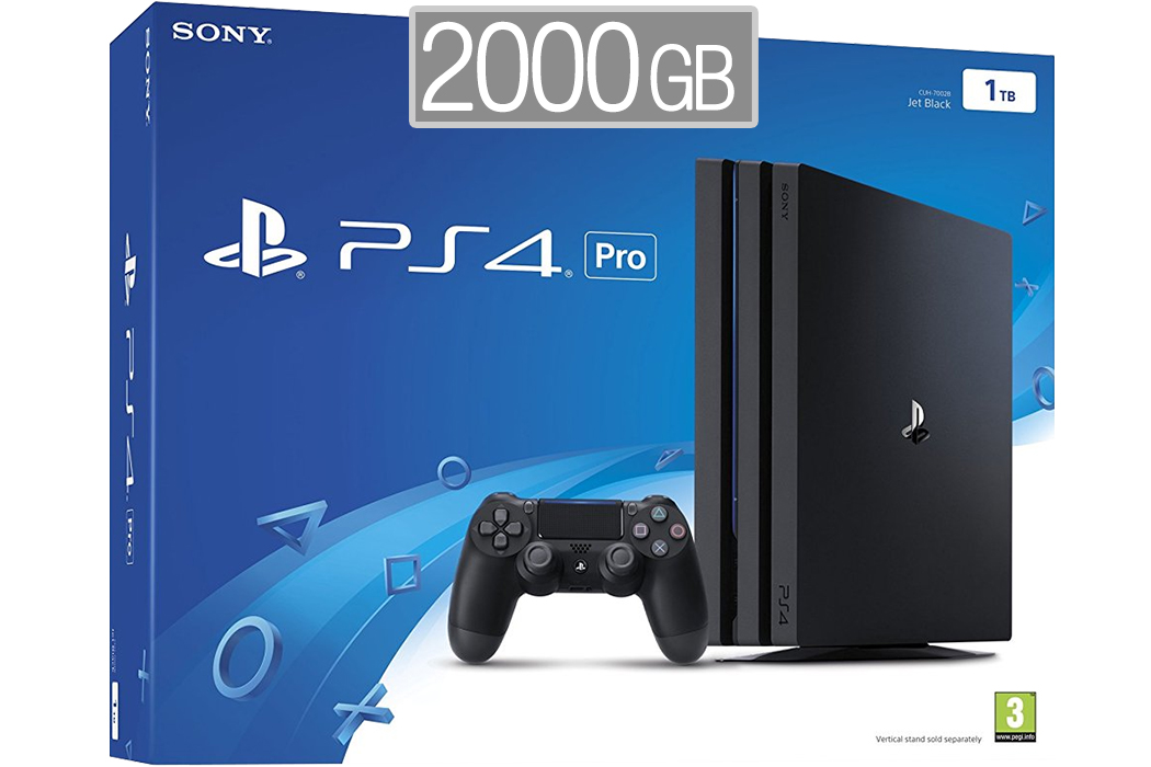 PlayStation 4 Pro 2000GB HDR VR Ready + bon 50€ (PS4 Pro 2TB) - 460,00
